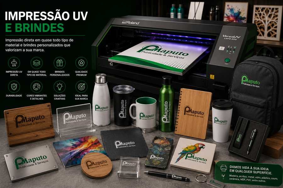 Impressão UV e Brindes